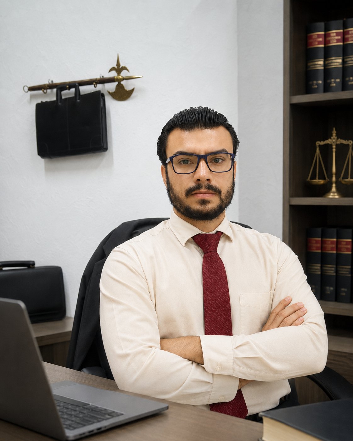 Dr. Guilherme Juzzo, advogado criminalista, em seu escritório em Jardinópolis-SP
